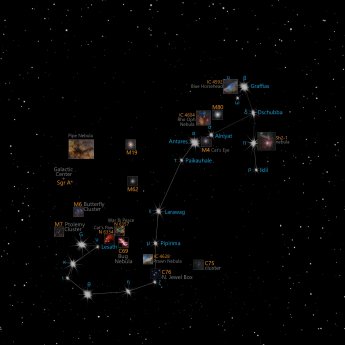 Scorpius constellation